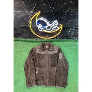 Vintage Nike ACG All Conditions Gear Fleece Brown Womens Full Zip Coat Jacket SM